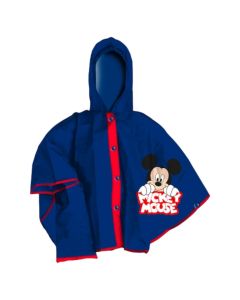 Rain cape for children, Mickey Mouse, blue, 1 piece