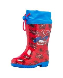 Boots for children, Spiderman, plastic, blue/red, 1 pair