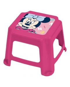 Children's bench, Minnie Mouse, plastic, 27x27x21 cm, pink, 1 piece