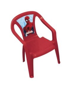 Chair for children, Spiderman, plastic, 36.5x51 cm, red, 1 piece