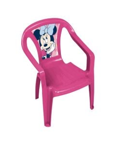 Children's chair, Minnie Mouse, plastic, 36.5x51 cm, pink, 1 piece