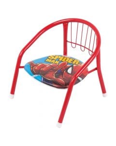 Chair for children, Spiderman, metal, 35.5x30x33.5 cm, red, 1 piece