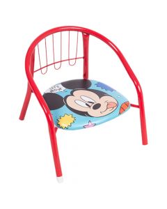 Children's chair, Mickey Mouse, metal, 35.5x30x33.5 cm, red, 1 piece