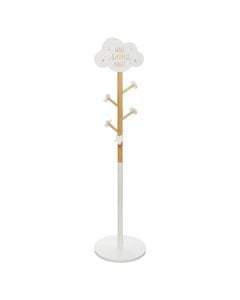 Clothes hanger for children, Cloud, MDF, 35x35x135.5 cm, white, 1 piece