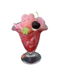 Akullore artificiale, me gotë, 13x9 cm, rozë, 1 copë