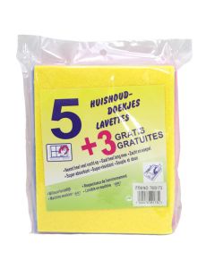 Cleaning wipes, 15x17 cm, mixed, 8 pieces, 1 pack