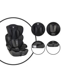 Car seat for children, Cangaroo, Deluxe, 9-36 kg, black, 1 piece