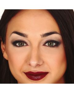 False eyelashes for Halloween, with stickers, black, 1 piece