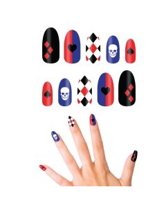 Nail stickers, for Halloween, dangerous, with stickers, mixed, 1 pack