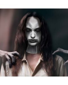 Maskë për halloween, horror girl, poliestër, mikse, 1 copë