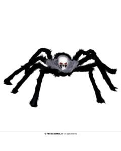 Merimangë dekoruese për halloween, poliestër dhe plastikë, 60 cm, e zezë, 1 copë
