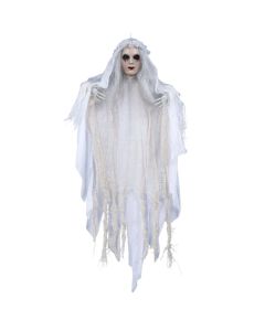 Dekoruese me varje për halloween, fantazëm femër, plastike/poliestër, 50 cm, 1 copë