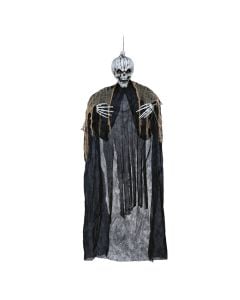 Dekoruese me varje për halloween, skeleton, me zë, drita, lëvizje, plastike/poliestër, 165 cm, 1 copë
