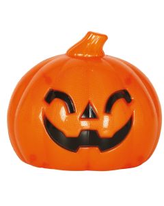 Kungull dekorues, halloween, me dritë, portokalli, plastike, 10 cm, 1 copë