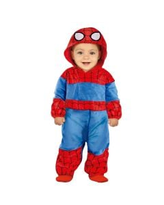 Halloween baby costume, Baby hero, blue and red, 18-24 months, 89-93 cm, polyester, 1 piece