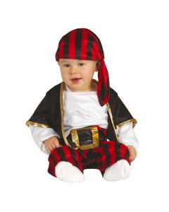Halloween costume for baby, Pirate, polyester, mixed, 12-18 months, 82-88 cm, 1 piece
