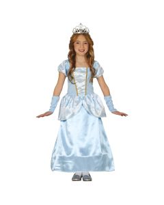 Kostum halloween për fëmijë, Blue princess, poliestër, blu, 7-9 vjec, 125-135 cm, 1 copë