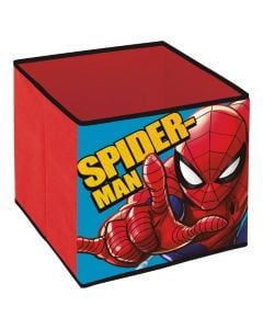 Storage box for children, Spiderman, polyester/cardboard, 31x31x31 cm, mixed, 1 piece