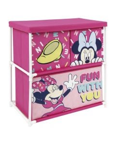 Storage shelf for children, Minnie Mouse, aluminum+polyester, mixed, 53x30x60 cm, 1 piece