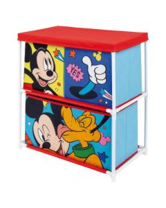 Storage shelf for children, Mickey Mouse, aluminum+polyester, mixed, 53x30x60 cm, 1 piece