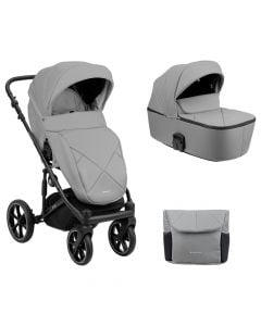 Baby stroller set, Kikka Boo, Amani, 2 in 1, 22 kg, gray, 1 piece