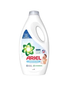 Detergjent likuid per rrobat e bebeve, Ariel, sensitive skin, 2 lt, 40 larje, 1 cope