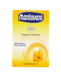 Sapun i ngurte, Mantovani, sulfur, per lekure te yndyrshme, 100 gr, 1 cope