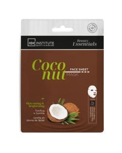Maske per fytyren, IDC, Coconut, tonifikues dhe ndricues, 22 gr, 1 cope