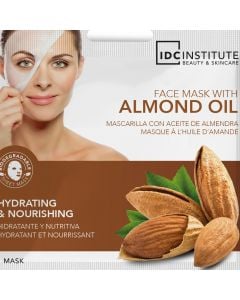 Face mask, IDC, Almond oil, moisturizing and nourishing, 22 gr, 1 piece