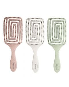Hair comb, IDC, natural fiber, 100% eco paddle, mixed, 1 piece