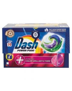 Capsule detergent, Dash, Colori brillianti, 19 capsules, 1 pack