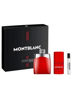 Set per meshkuj, Montblanc, Legend Red, parfum EDP 100 ml, mini parfum EDP 7,5 ml, deo stick 75 gr, 1 pako