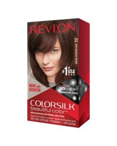 Hair dye, Revlon, 32, Dark Mohogany, Brown 2 L, 3D color