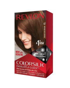Hair dye, Revlon, 47, medium rich brown 2L, 3D color