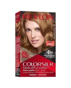 Hair dye, Revlon, 57, Lightest golden brown 2L, 3D color