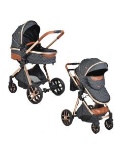 Stroller set for children, Cangaroo, Alma, 2 in 1, 15 kg, gray, 1 piece