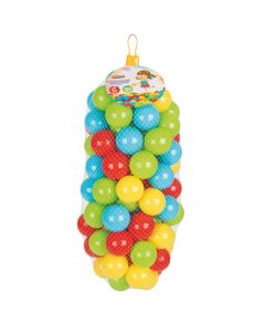 Balls for children, Pilsan, plastic, mixed, 6 cm, 100 pieces, 1 pack