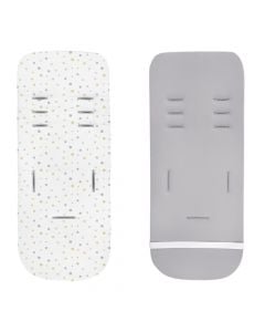 Memory foam for strollers, Kikka Boo, Dots, 34x84x2.1 cm, gray, 1 piece