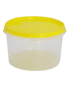 Plastic bucket, circular, transparent, 5 liters, 1 piece
