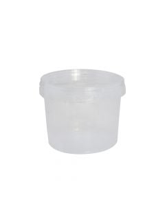 Plastic bucket, circular, transparent, 750 ml, 1 piece