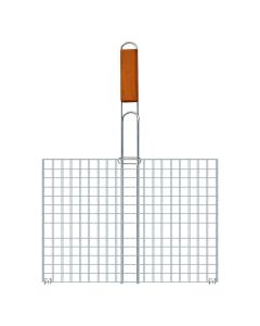Zgare per barbekju, 40x30x60 cm, metalike, mbajtese druri, 1 cope