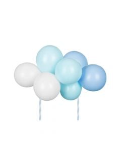 Balloon cake topper, blue, 29 cm, 1 pack
