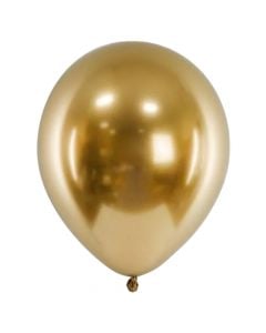 Balloons, Eco, cold gold, latex, 30 cm, 100 pieces, 1 package
