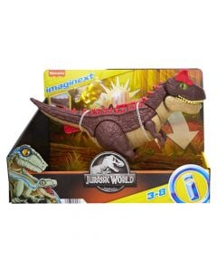 Toy for children, Jurassic World Imaginext, Spike Strike Carnotauro, +3 years, brown, 1 piece