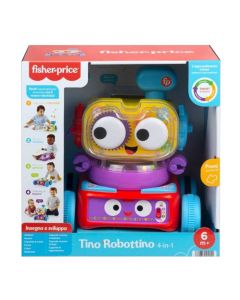 Toy for children, Fisher Price, Tino robottino, 4 in 1, mixed, +6 months, mixed, 1 piece