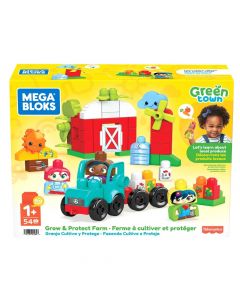 Toy for children, Mega Bloks, shaper, Green Town Grow and Protect Farm, mixed, 54 shaper, +1 year, 1 piece