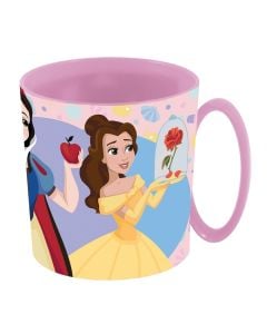 Children's glasses, Princess, plastic, 350 ml, pink, 1 piece