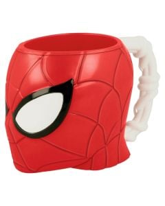Children's glasses, 3D Spiderman, plastic, 210 ml, mixed, 1 piece