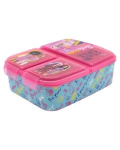 Tas ushqimi per femije, Barbie, polipropilen, 5.5x18x13.5 cm, mikse, 1 cope