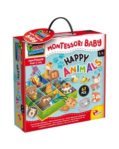 Toy for children, Montessori baby, Happy animals, 67 pieces, 1-4 years, 1 piece